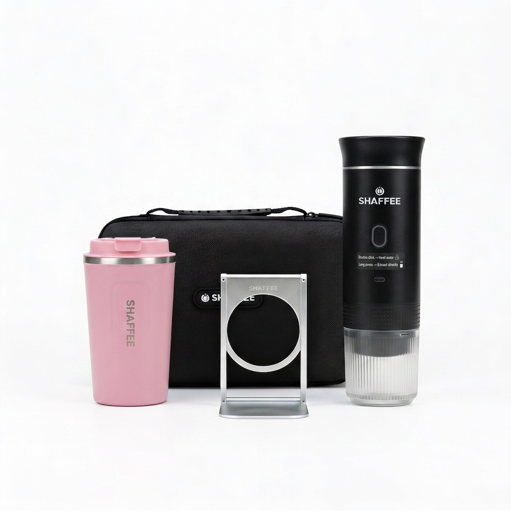 Shaffee Bundle - Black Machine / Pink Mug